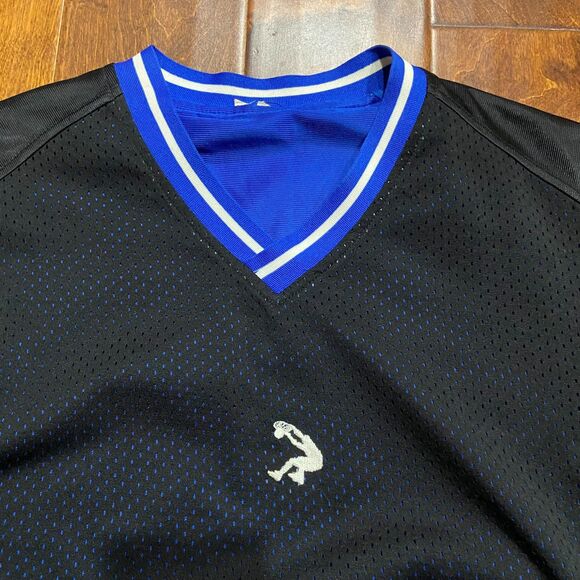 Shaq Dunkman Vintage Y2K Reversible Royal Blue Black Mesh Jersey Men's Medium - Picture 7 of 10